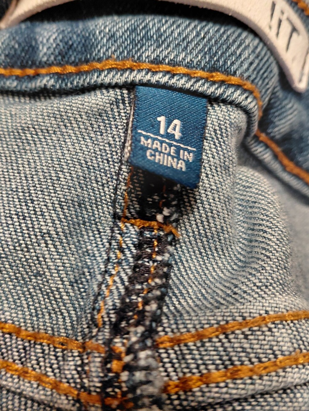 Denim Distressed Skirt Knee Length - Picture 9 of 12